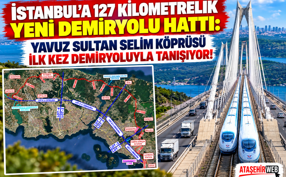 İstanbul’a 127 Kilometrelik Yeni Demiryolu Hattı