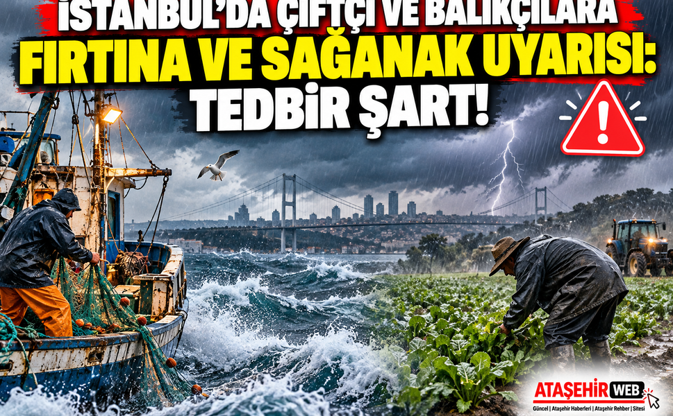 İstanbul'da Çiftçi ve Balıkçılara Fırtına ve Sağanak Uyarısı: Tedbir Şart!