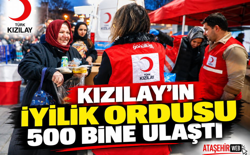 KIZILAY’IN İYİLİK ORDUSU 500 BİNE ULAŞTI