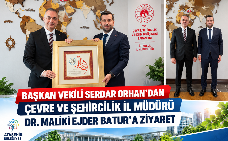 Başkan Vekili Serdar Orhan’dan Çevre ve Şehircilik İl Müdürü Dr. Maliki Ejder Batur’a Ziyaret