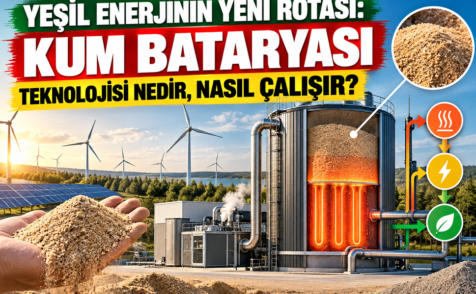 Yeşil Enerjinin Yeni Rotası: Kum Bataryası Teknolojisi Nedir, Nasıl Çalışır?